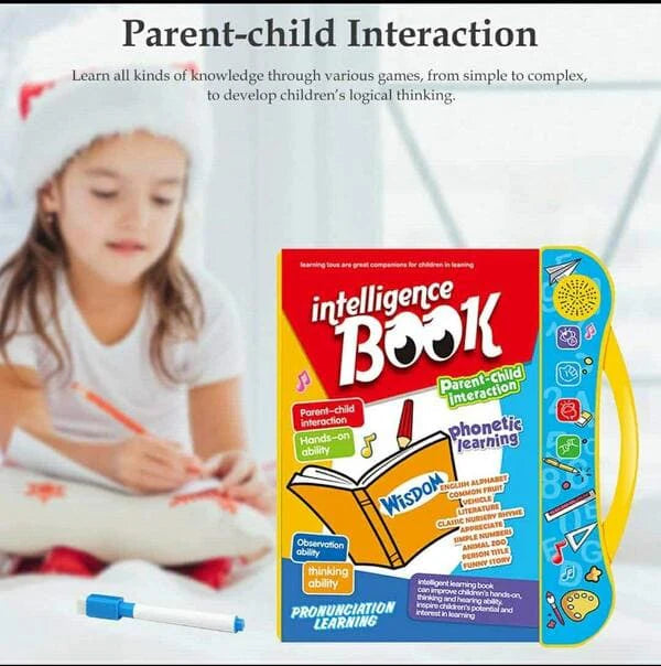 Kids Early Learning Educational Toy Book | Interactive Intelligence Learning for Toddlers & Children